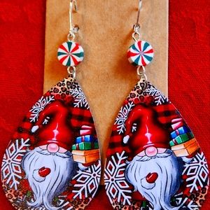 Faux leather earrings